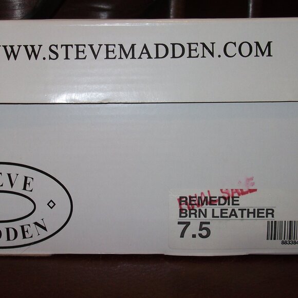 Steve Madden "Remedie" brown leather women's boots $160 size 7 1/2 M - Picture 13 of 13